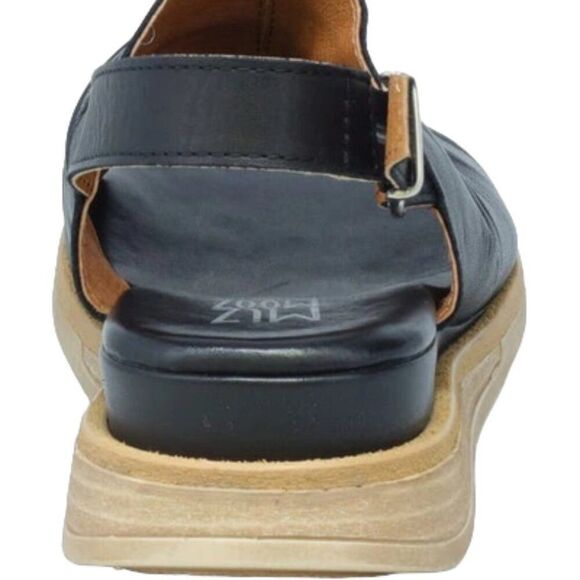 Miz Mooz Leather Backstrap Cornwall Sandal in Black Women's Size 42 - Picture 9 of 12